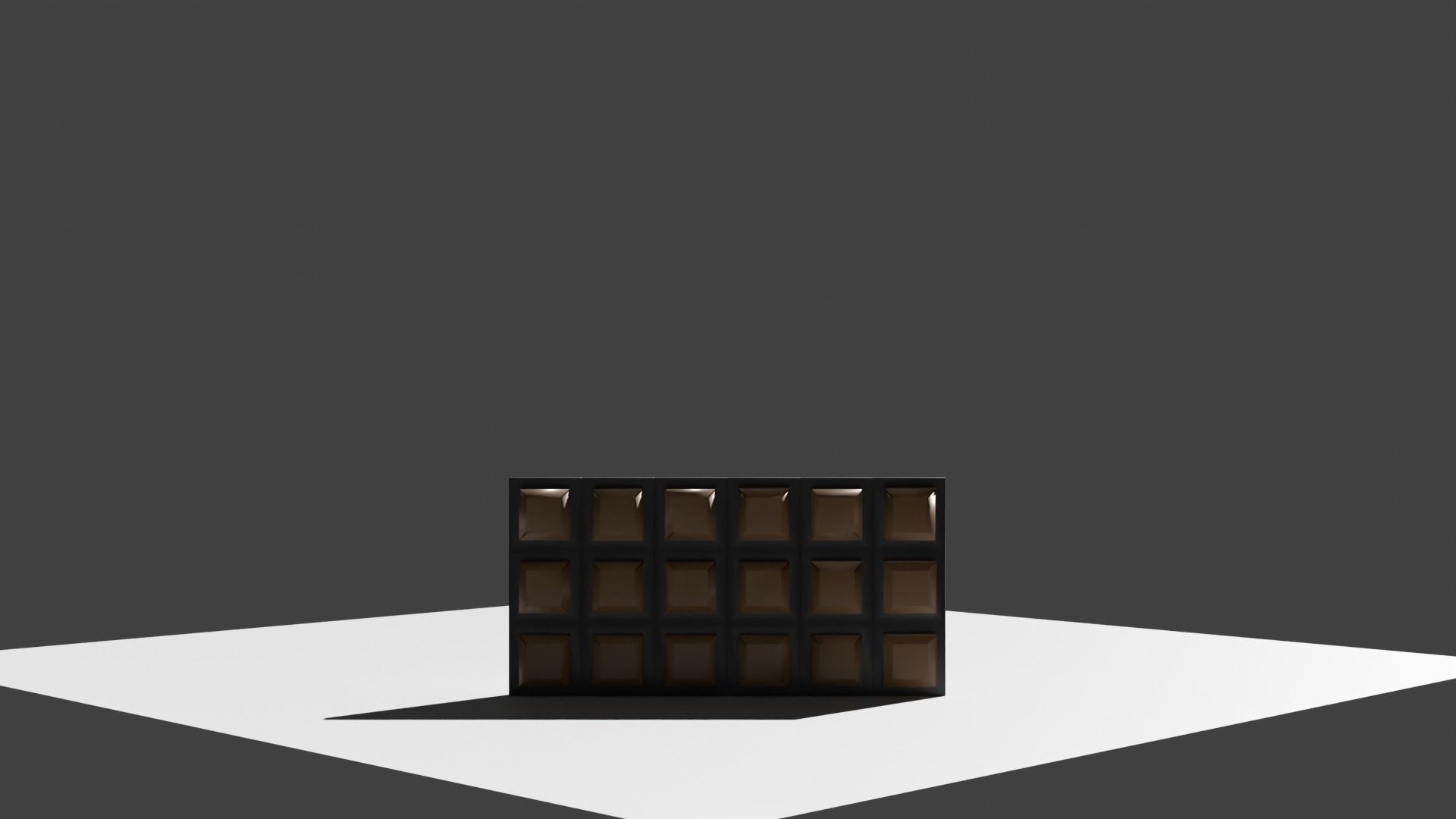 Square Mold Dark Chocolate 3D model_3