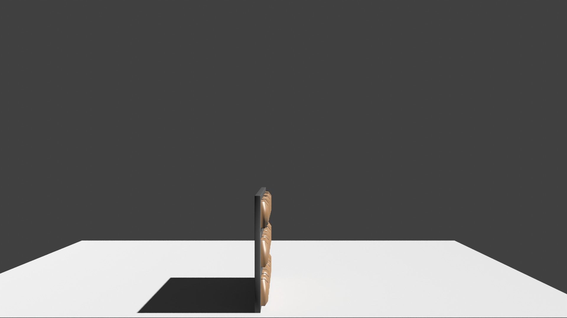 Square Mold Dark Chocolate 3D model_1