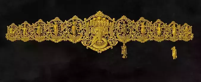 DASAVATAR BELT FOR WOMAN GOLD ORNAMENT