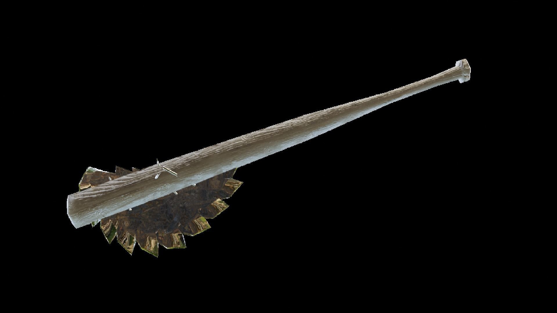 POST APOCALYPTIC MELEE WEAPON BAT BLOODY VARIANT Low-poly 3D model_18