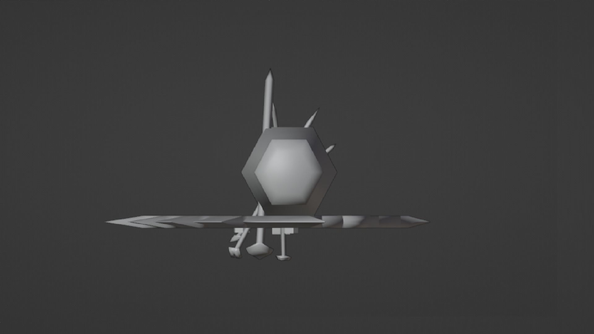 POST APOCALYPTIC MELEE WEAPON BAT BLOODY VARIANT Low-poly 3D model_22