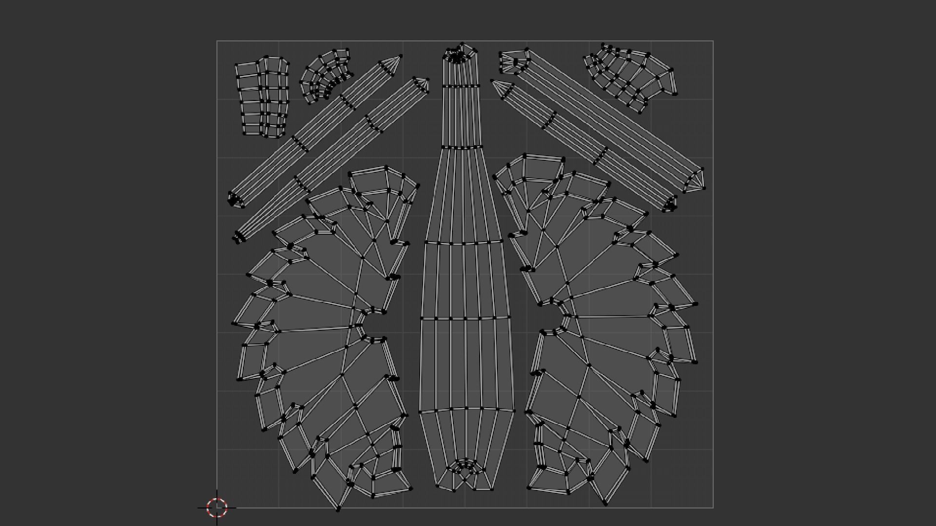 POST APOCALYPTIC MELEE WEAPON BAT BLOODY VARIANT Low-poly 3D model_28