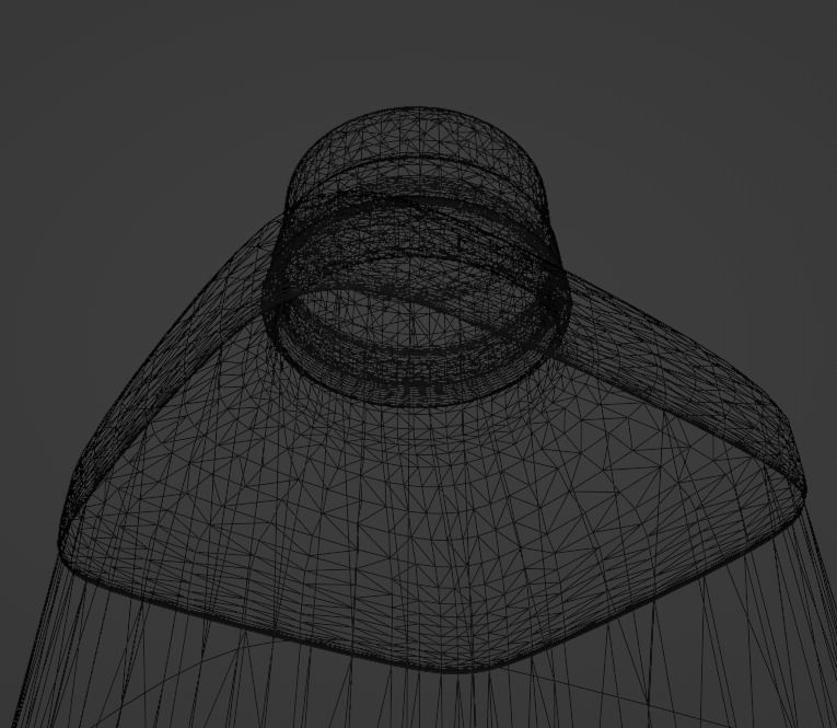 Strawberry Juice Bottle 3D model_16