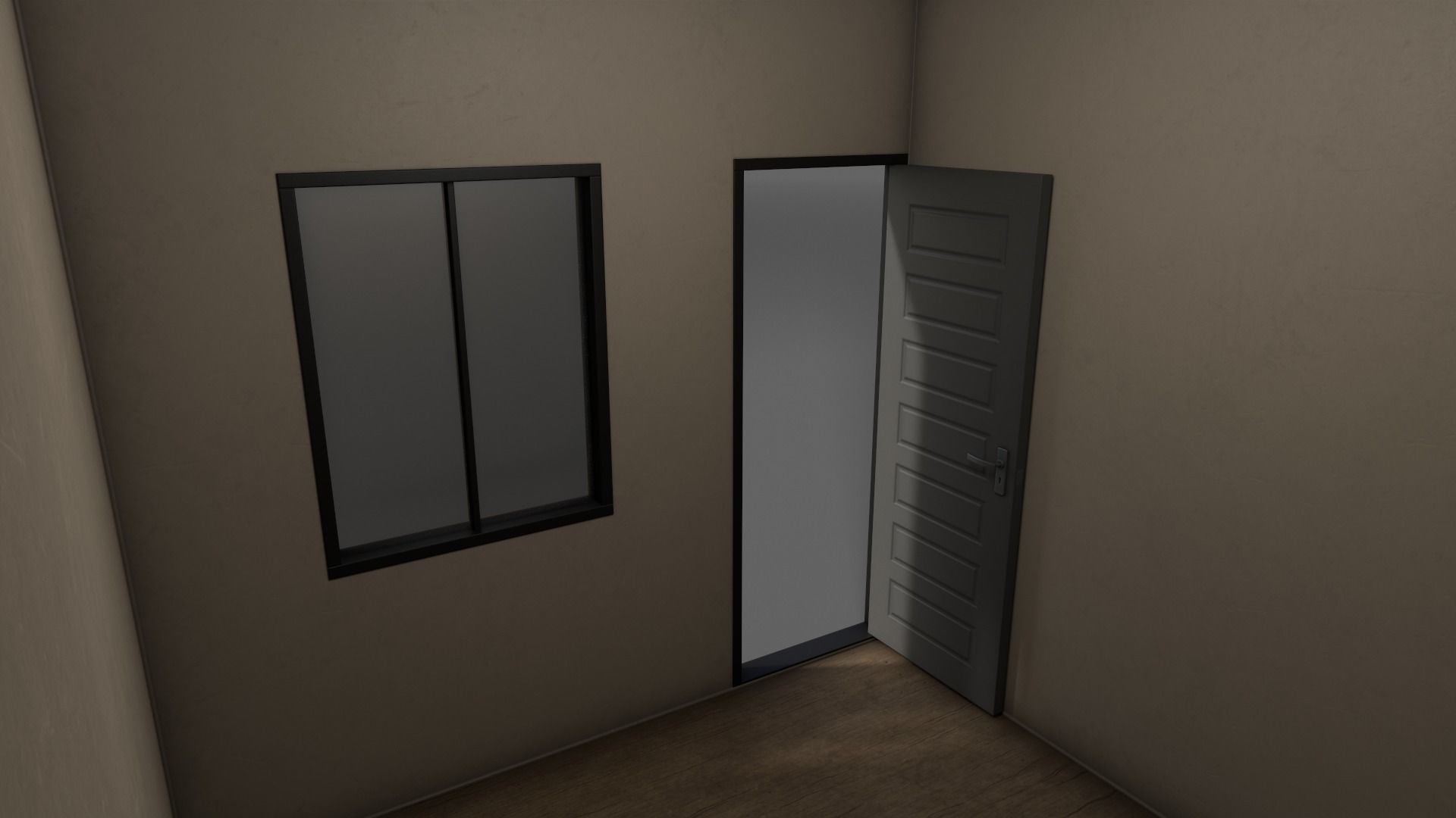 PBR Container House BB V1 Low-poly 3D model_6