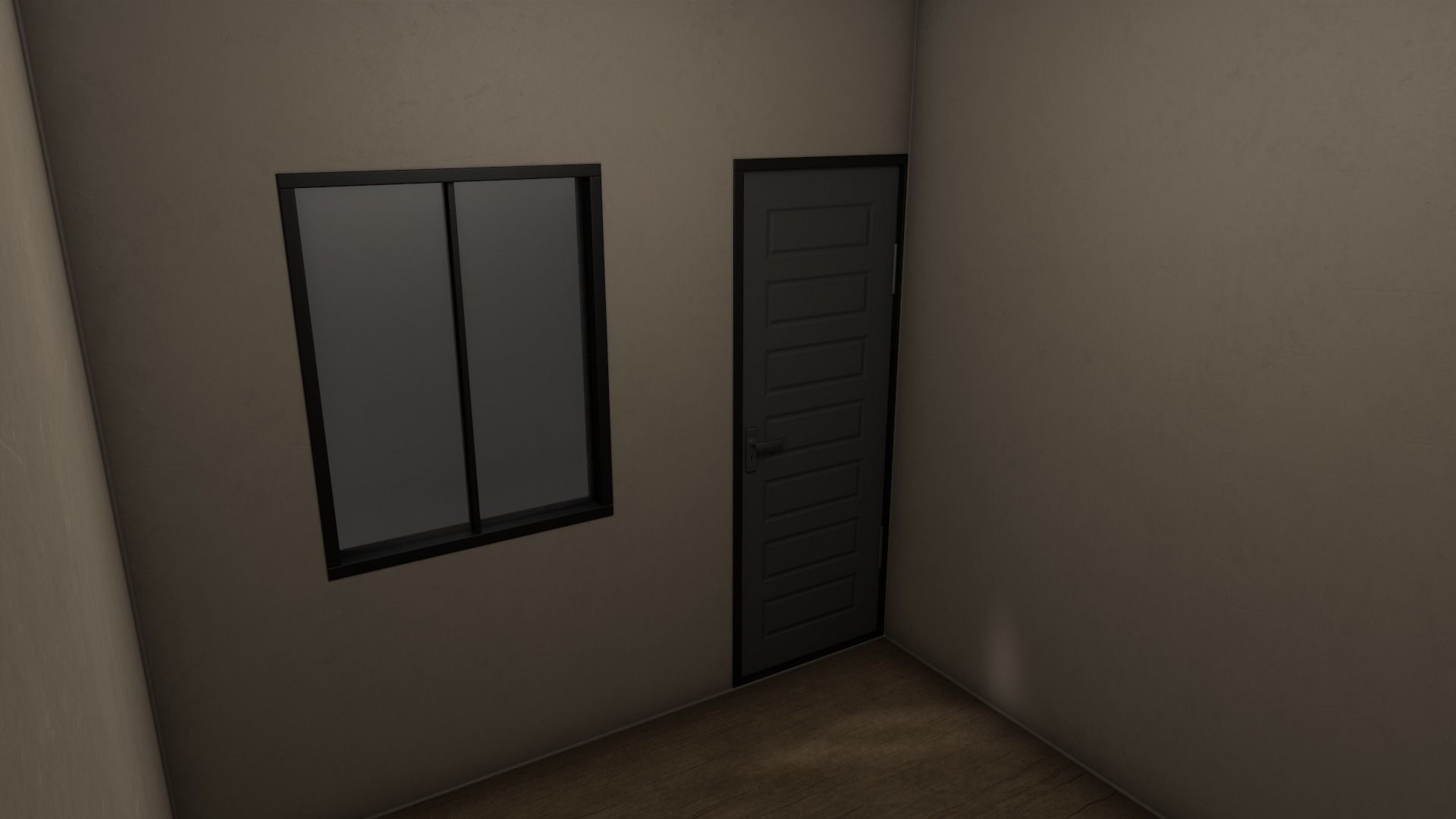 PBR Container House BB V1 Low-poly 3D model_5