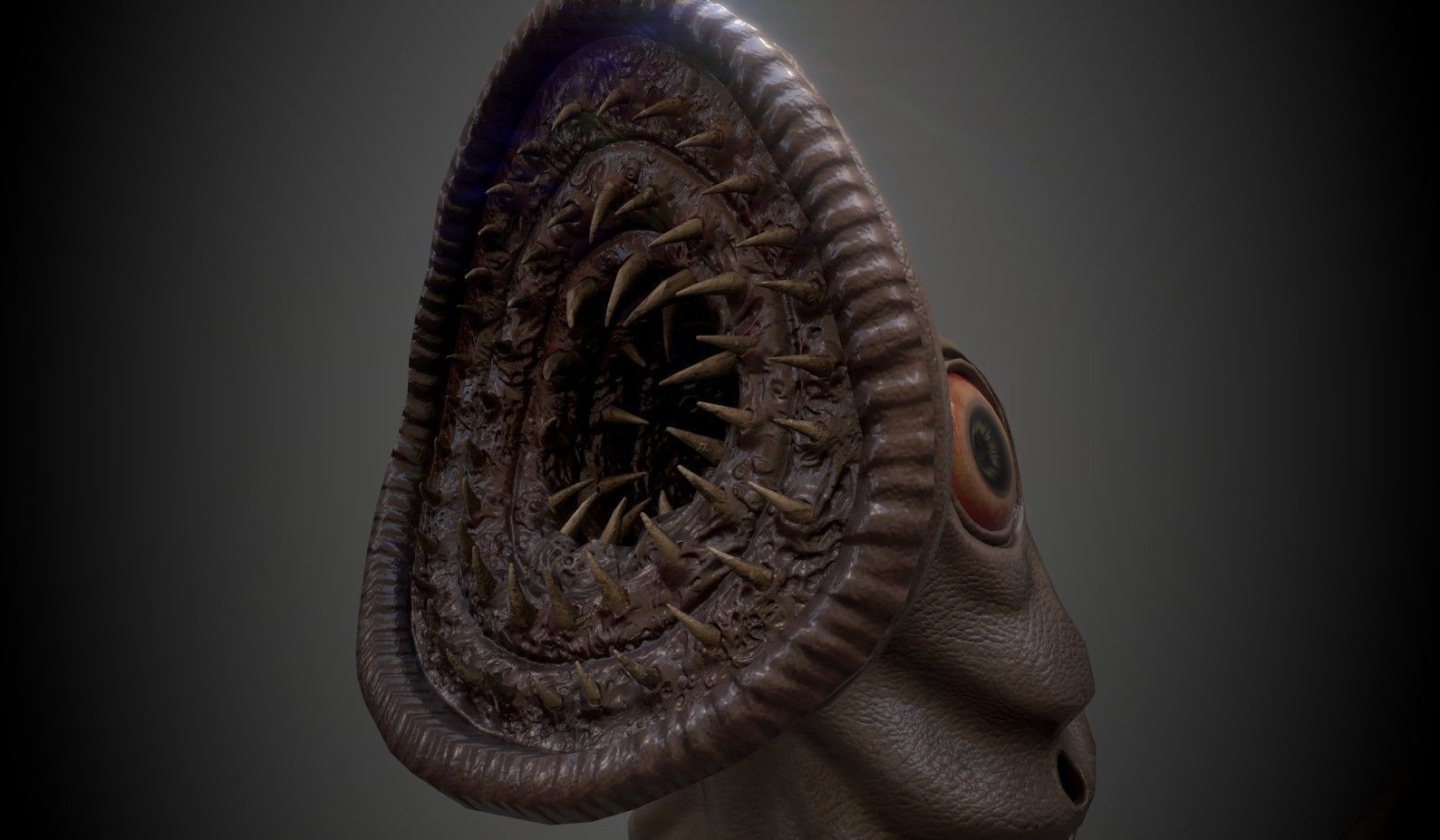 Creep 3 snake Low-poly 3D model_3