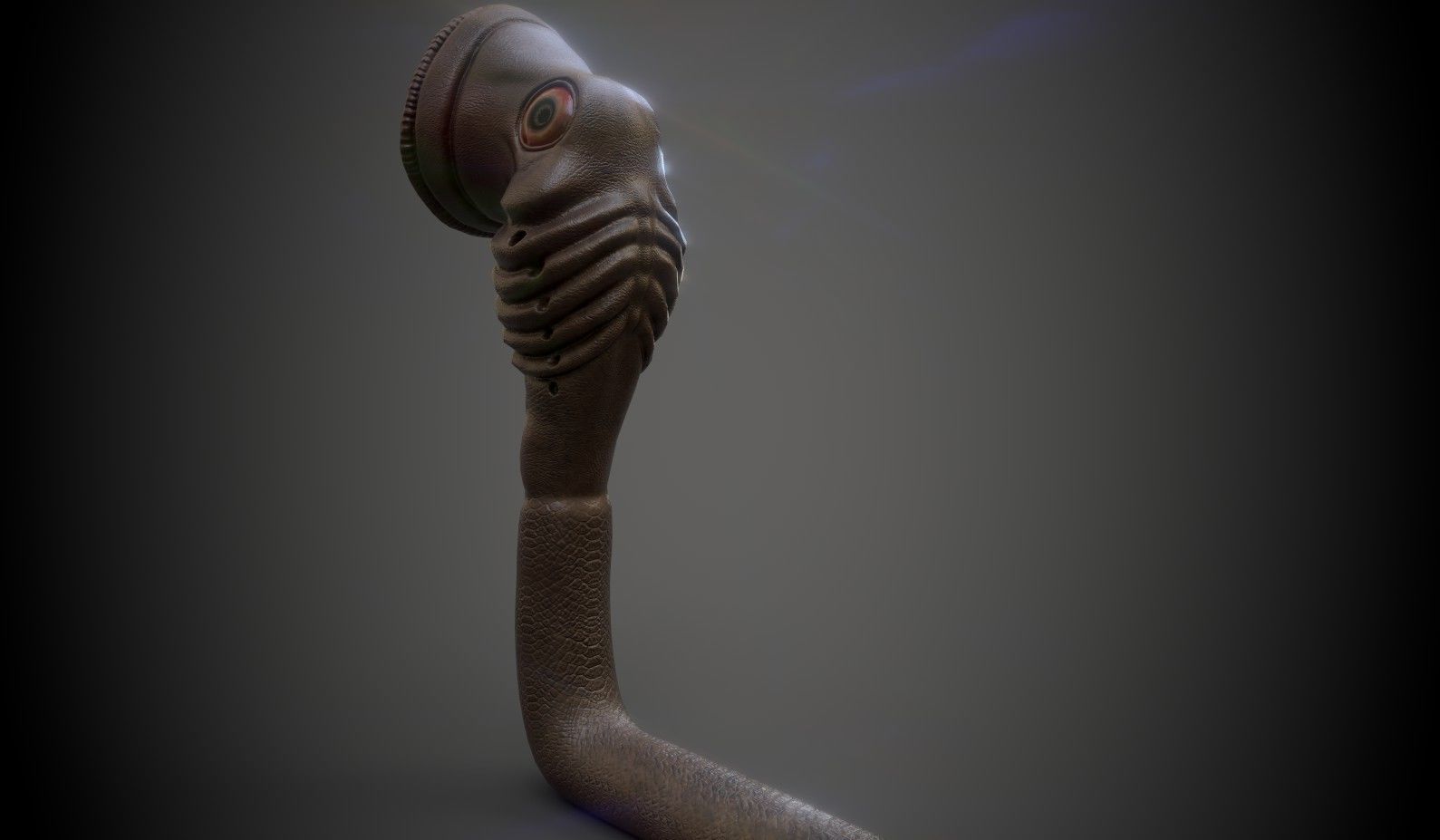 Creep 3 snake Low-poly 3D model_1