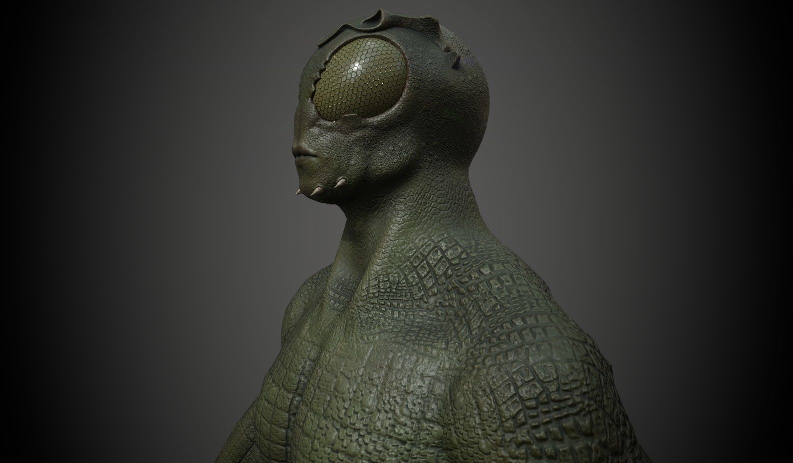 Creep 4 humanoid creature Low-poly 3D model_3