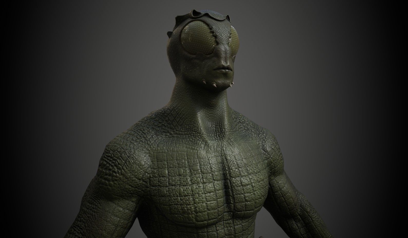 Creep 4 humanoid creature Low-poly 3D model_2