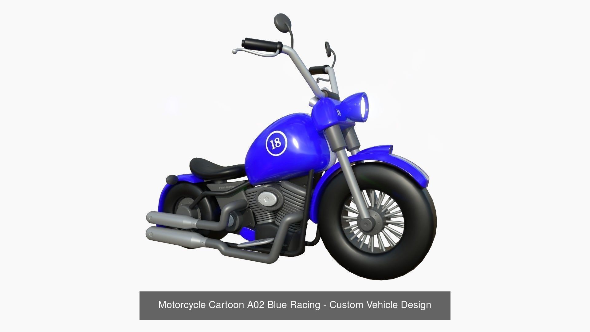 10 Cartoon Karts Blue Collection - Vehicle Racing Design _7