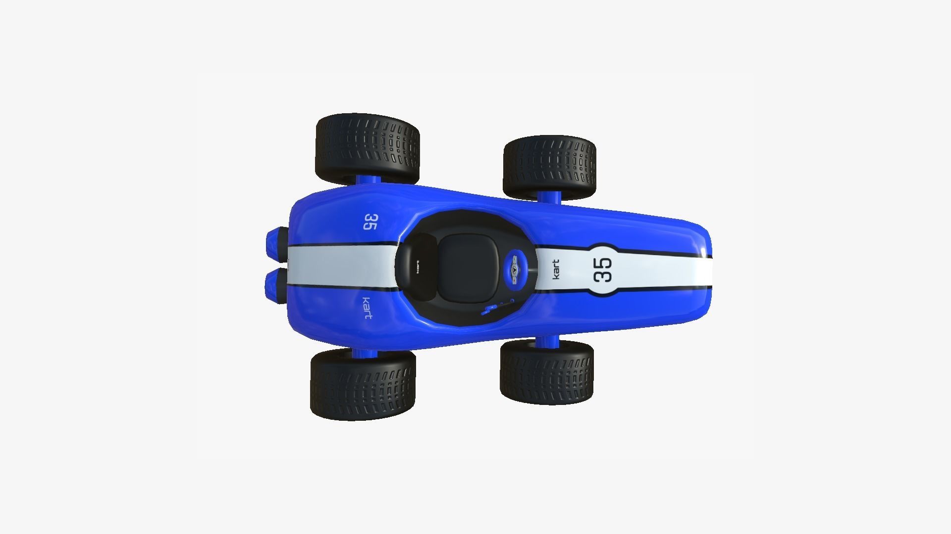 10 Cartoon Karts Blue Collection - Vehicle Racing Design _52