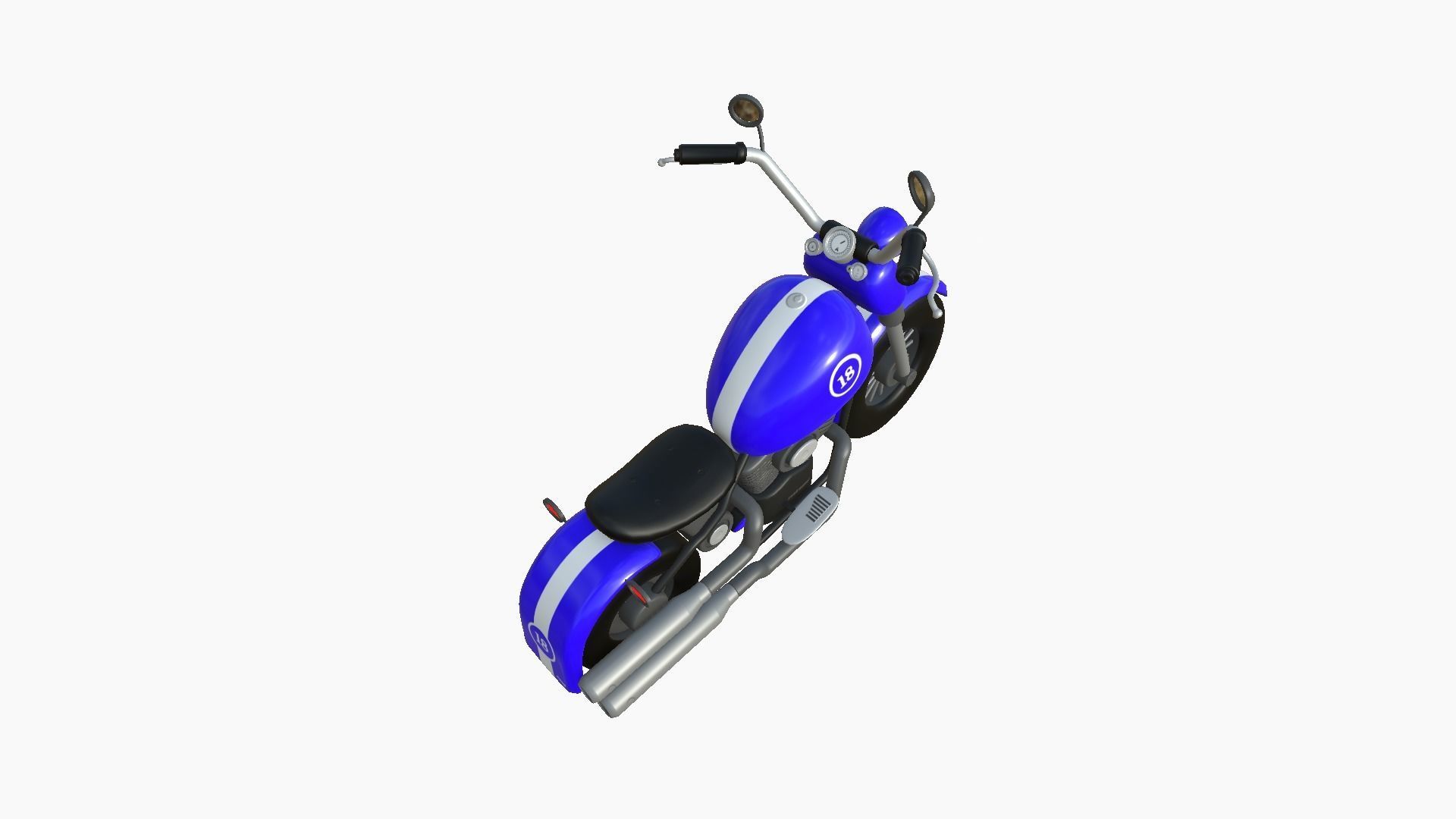 10 Cartoon Karts Blue Collection - Vehicle Racing Design _85