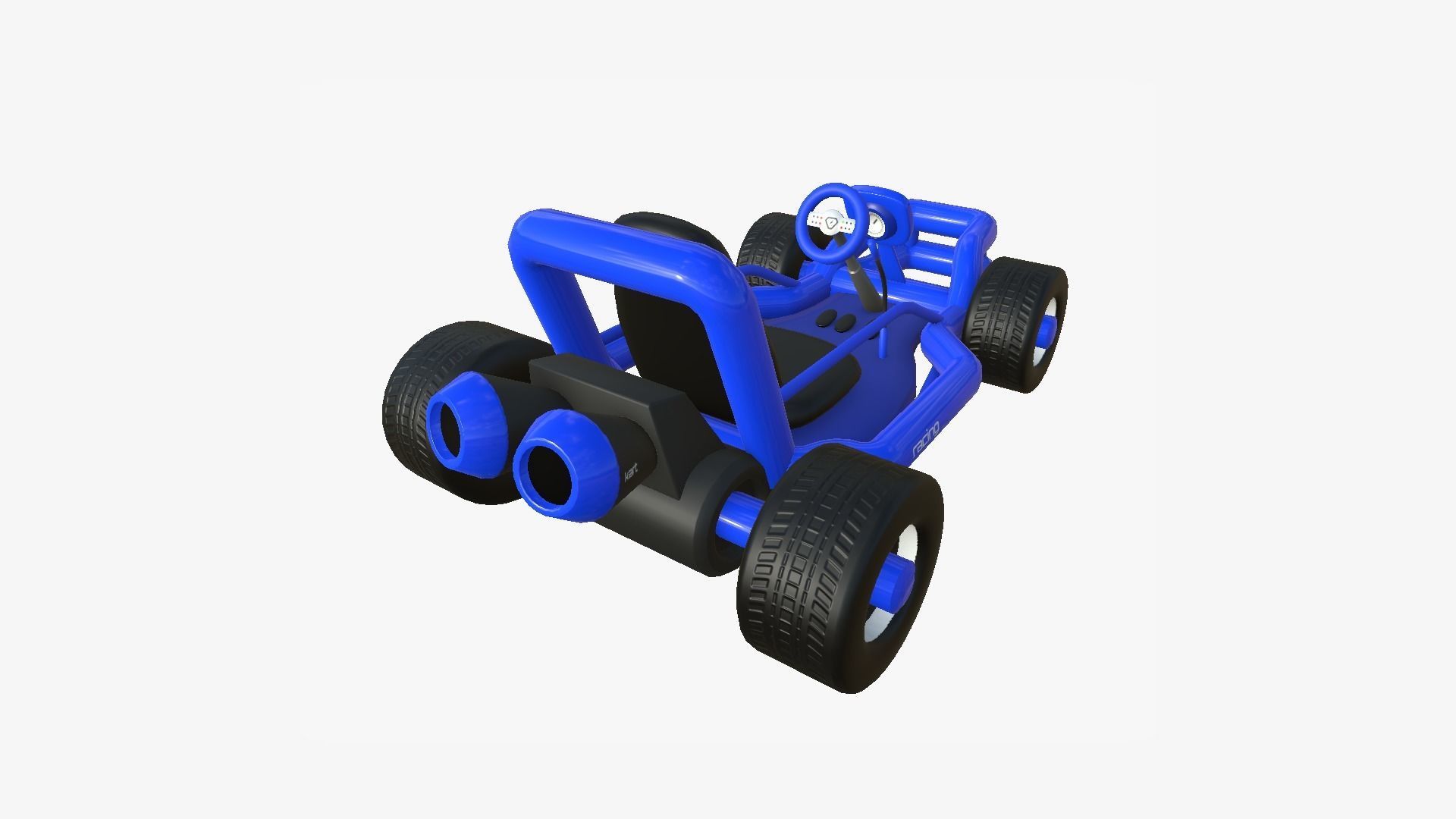 10 Cartoon Karts Blue Collection - Vehicle Racing Design _68