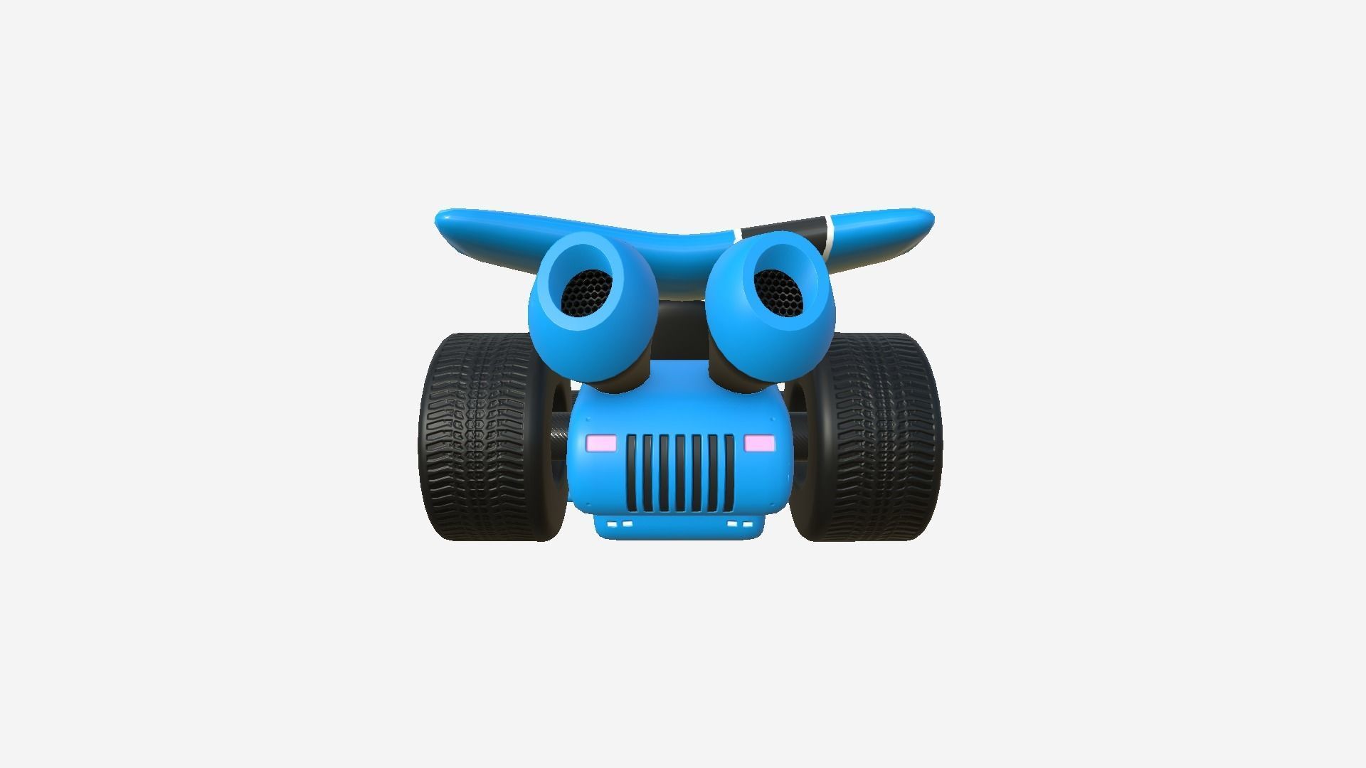 10 Cartoon Karts Blue Collection - Vehicle Racing Design _14