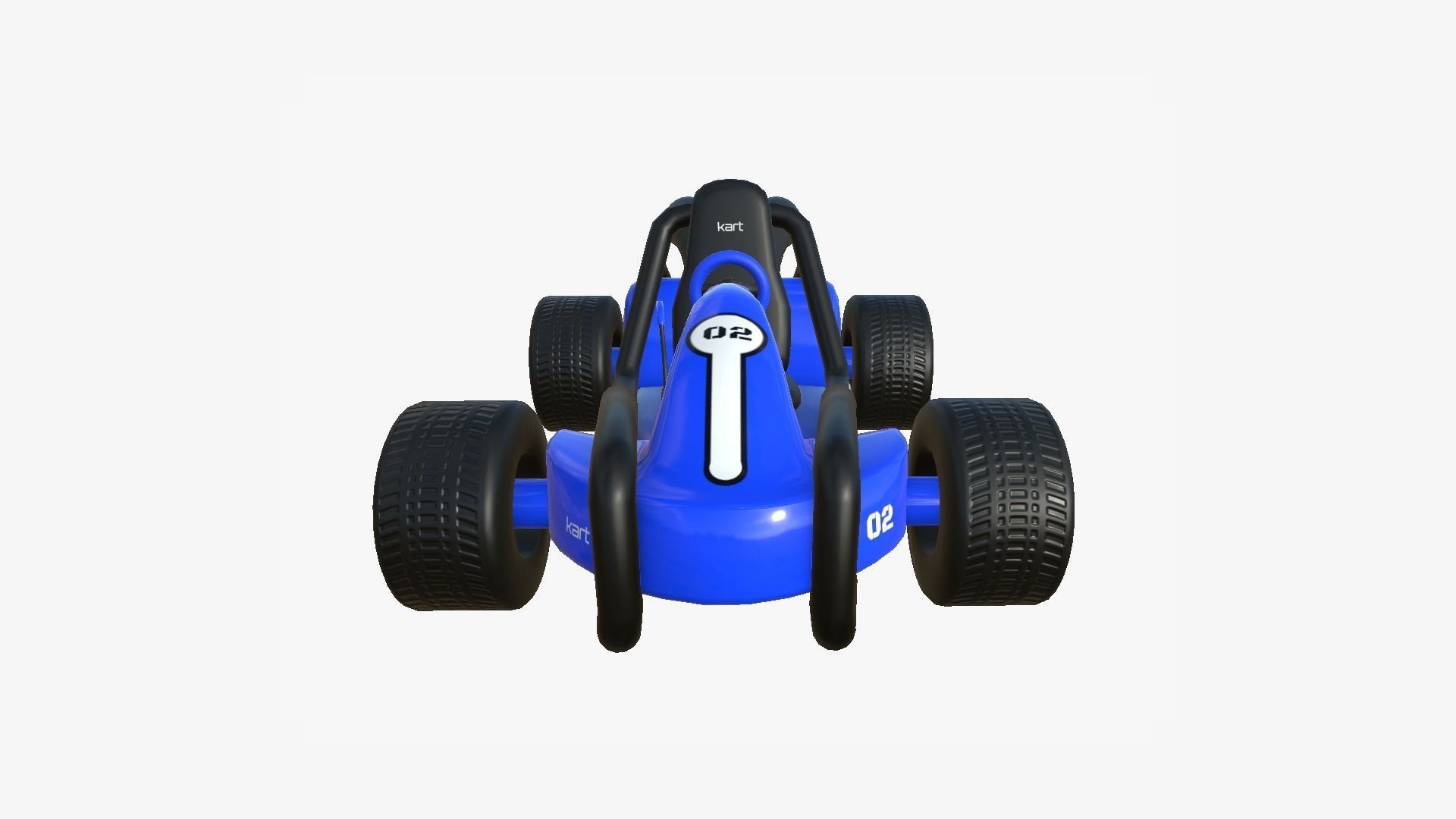 10 Cartoon Karts Blue Collection - Vehicle Racing Design _61
