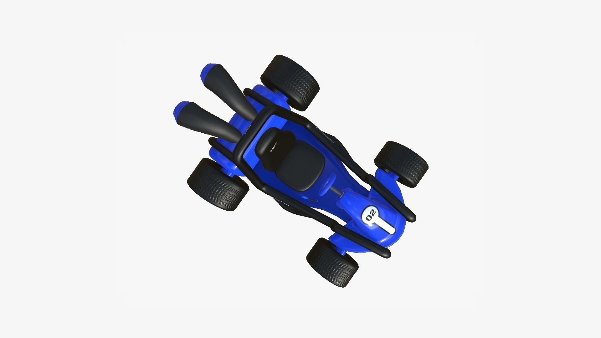 10 Cartoon Karts Blue Collection - Vehicle Racing Design _60