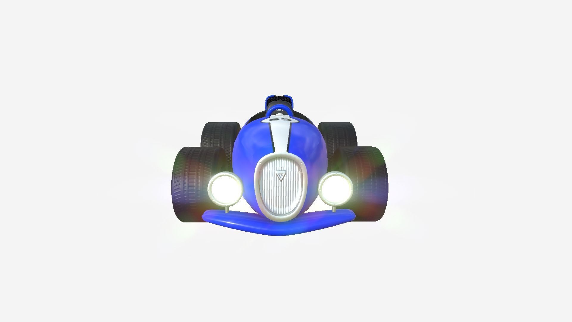 10 Cartoon Karts Blue Collection - Vehicle Racing Design _22