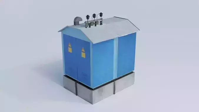 Transformer station for Unity game ready