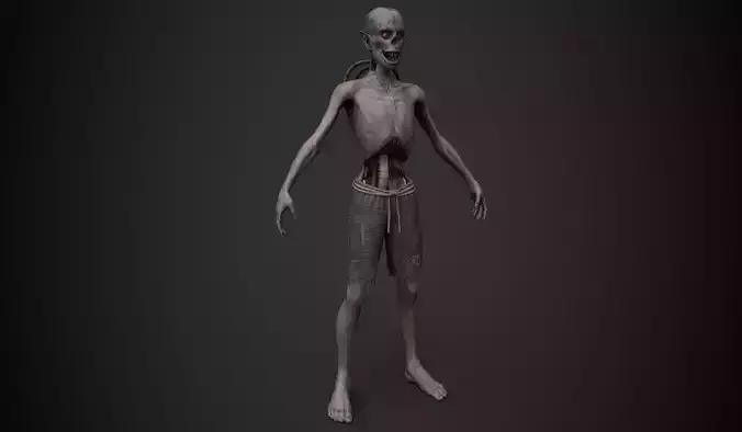 Creep 5 zombie man in shorts