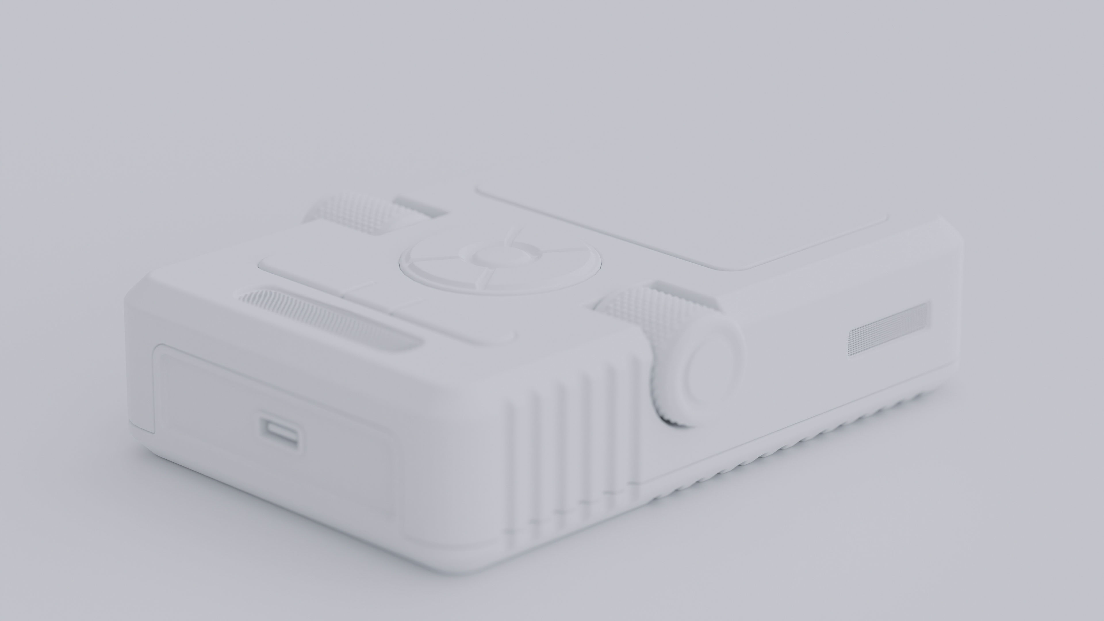 Portable music player concept Low-poly 3D model_8