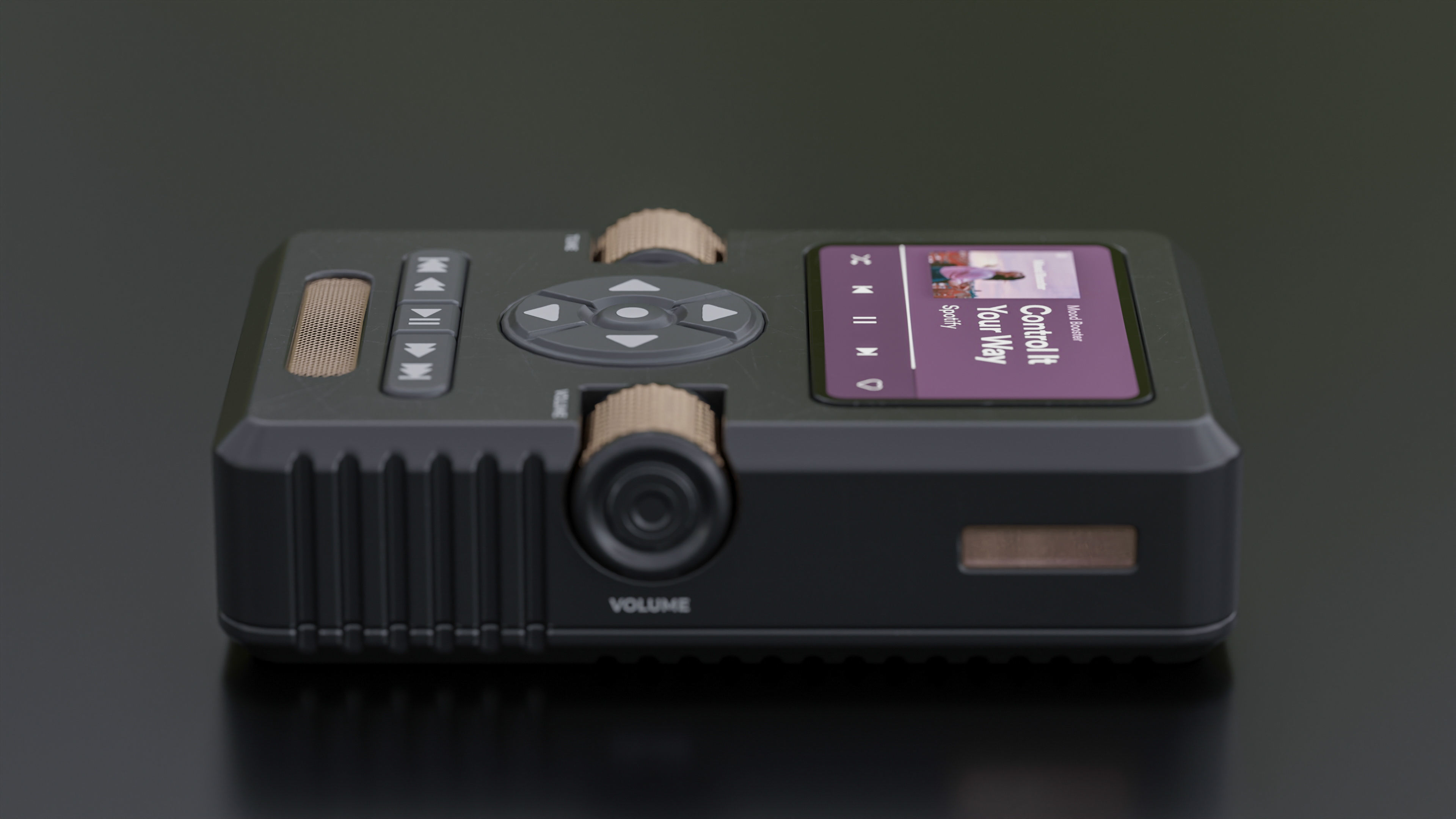 Portable music player concept Low-poly 3D model_4