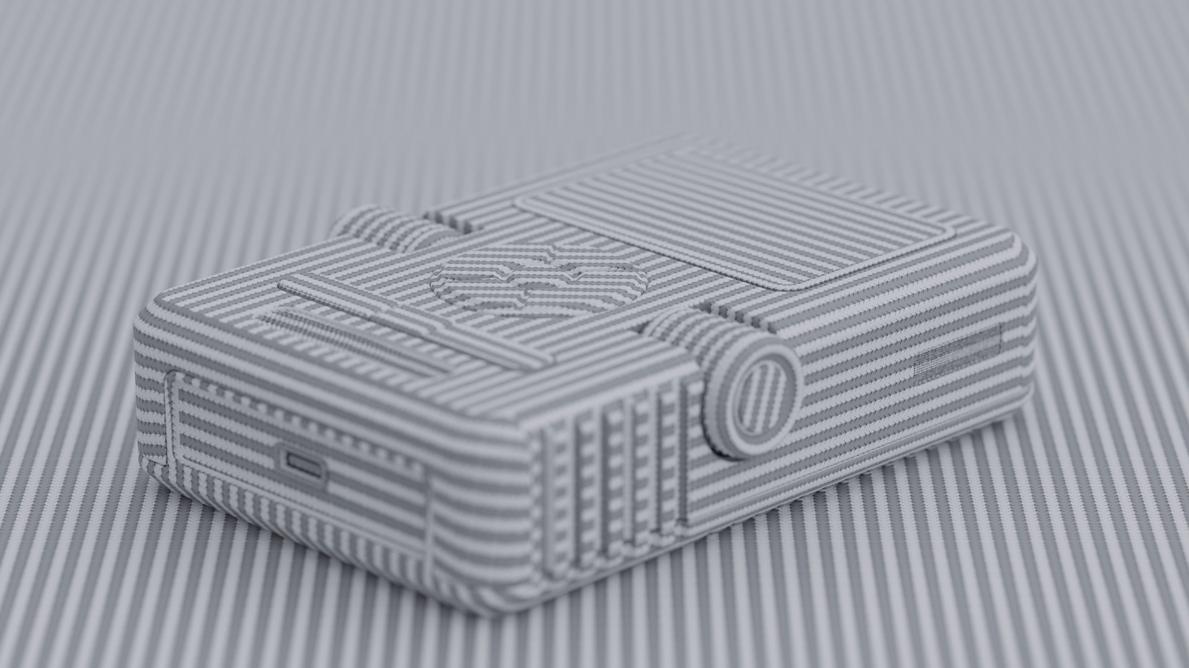 Portable music player concept Low-poly 3D model_7