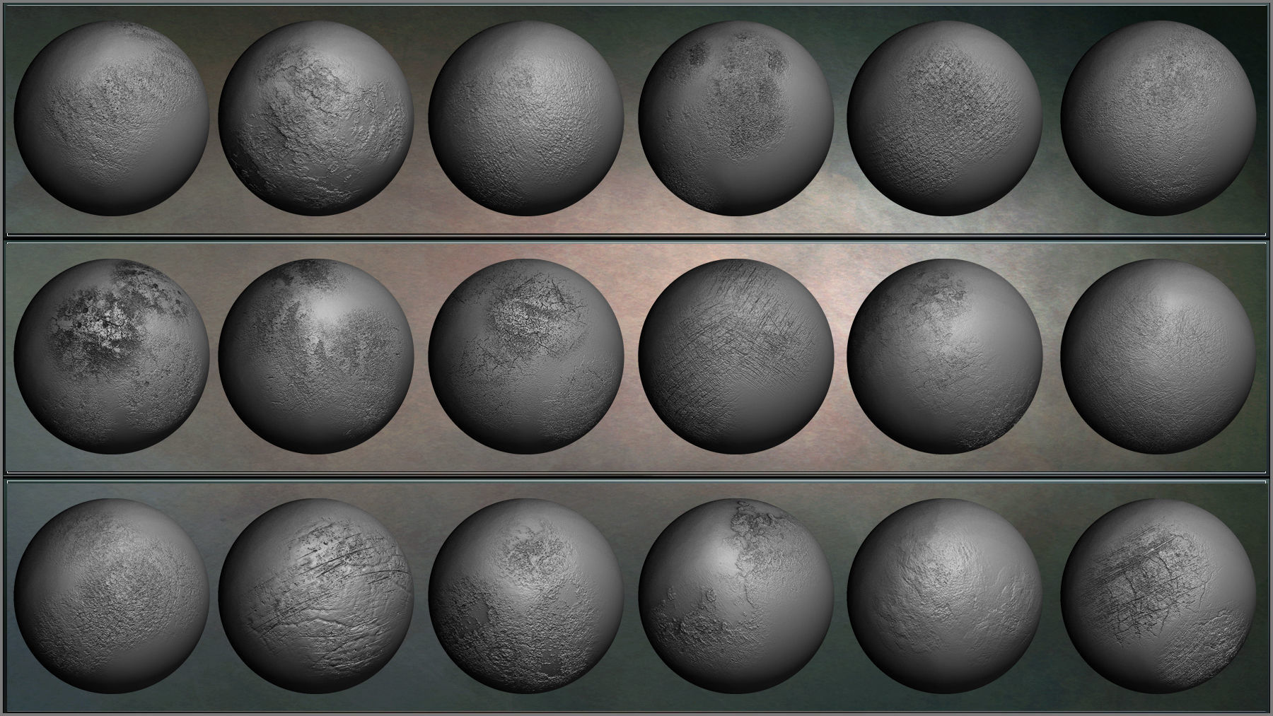 Grunge Maker 200 ZBrush Brushes and 50 Alphas Texture_13