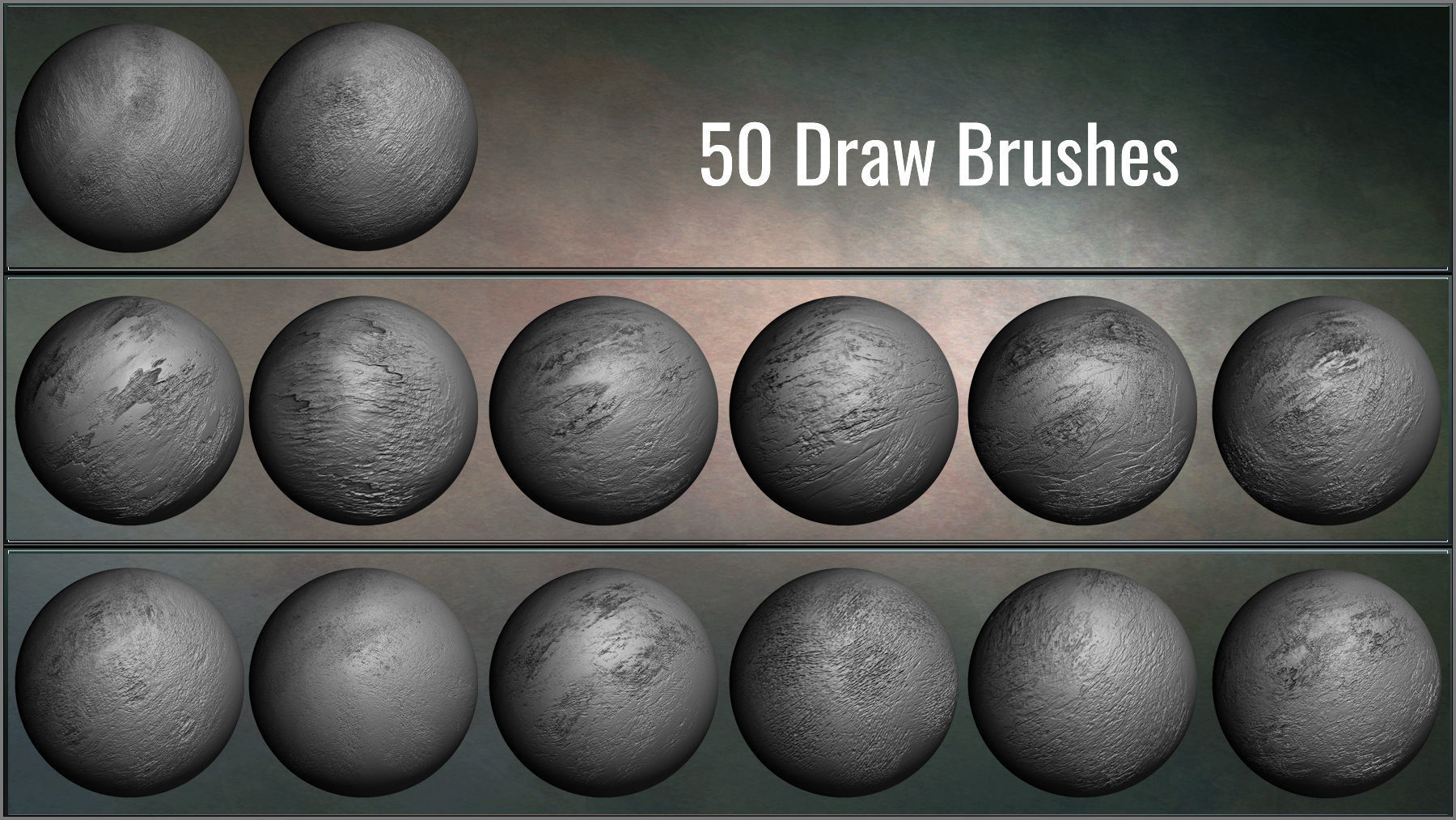 Grunge Maker 200 ZBrush Brushes and 50 Alphas Texture_8