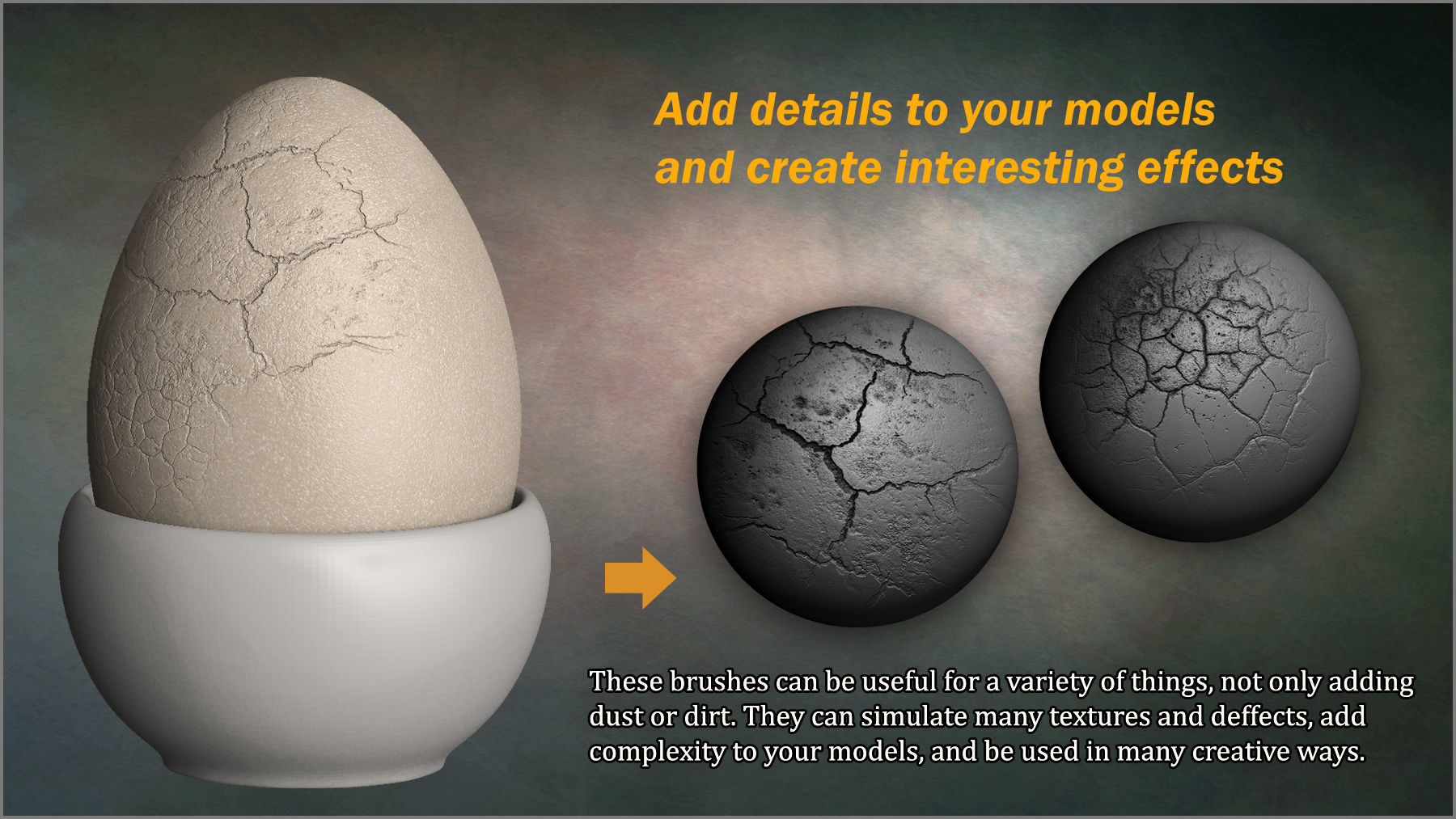 Grunge Maker 200 ZBrush Brushes and 50 Alphas Texture_3