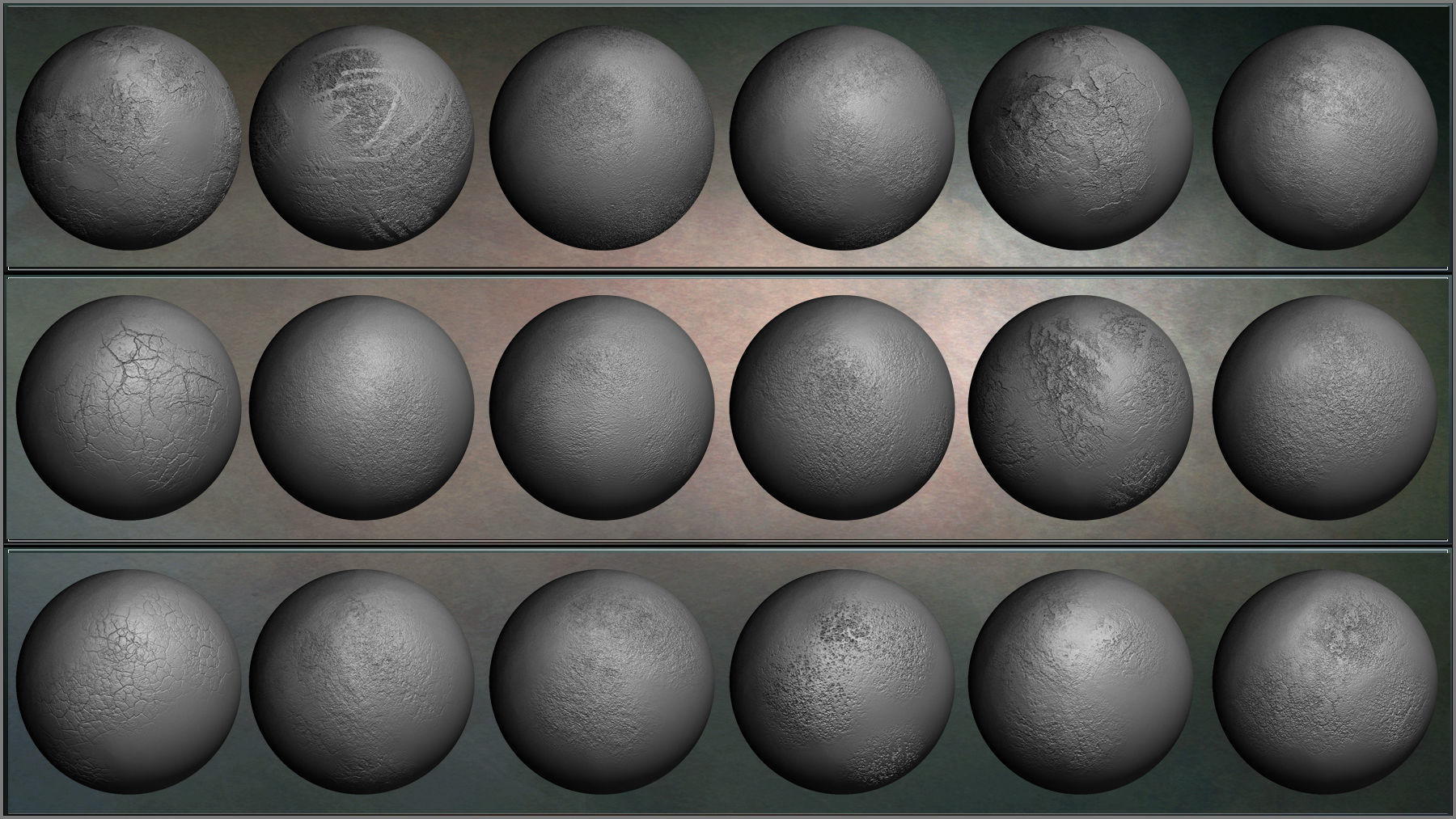 Grunge Maker 200 ZBrush Brushes and 50 Alphas Texture_12