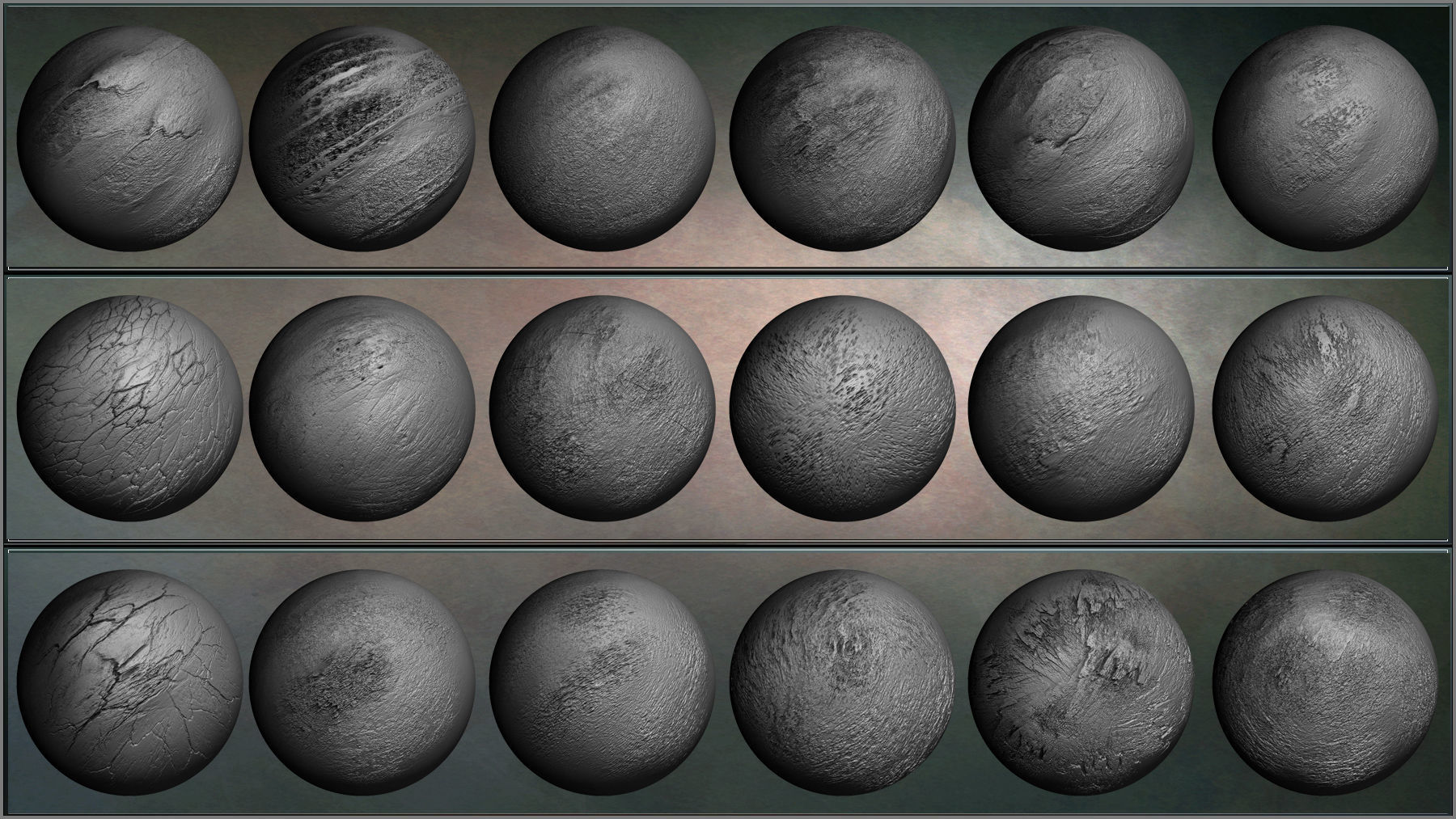 Grunge Maker 200 ZBrush Brushes and 50 Alphas Texture_9