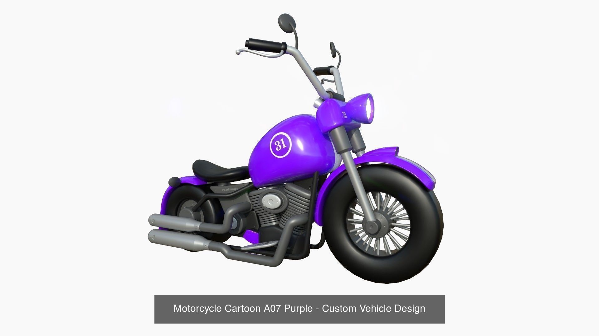 10 Cartoon Karts Purple Collection - Vehicle Racing Design _7