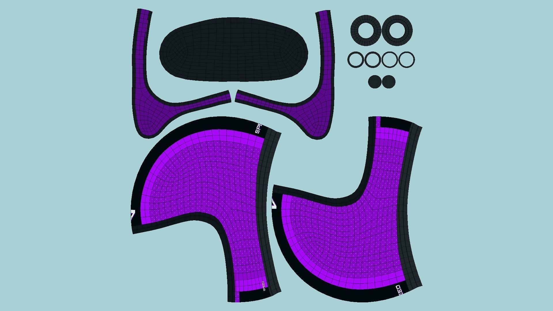 10 Cartoon Karts Purple Collection - Vehicle Racing Design _97