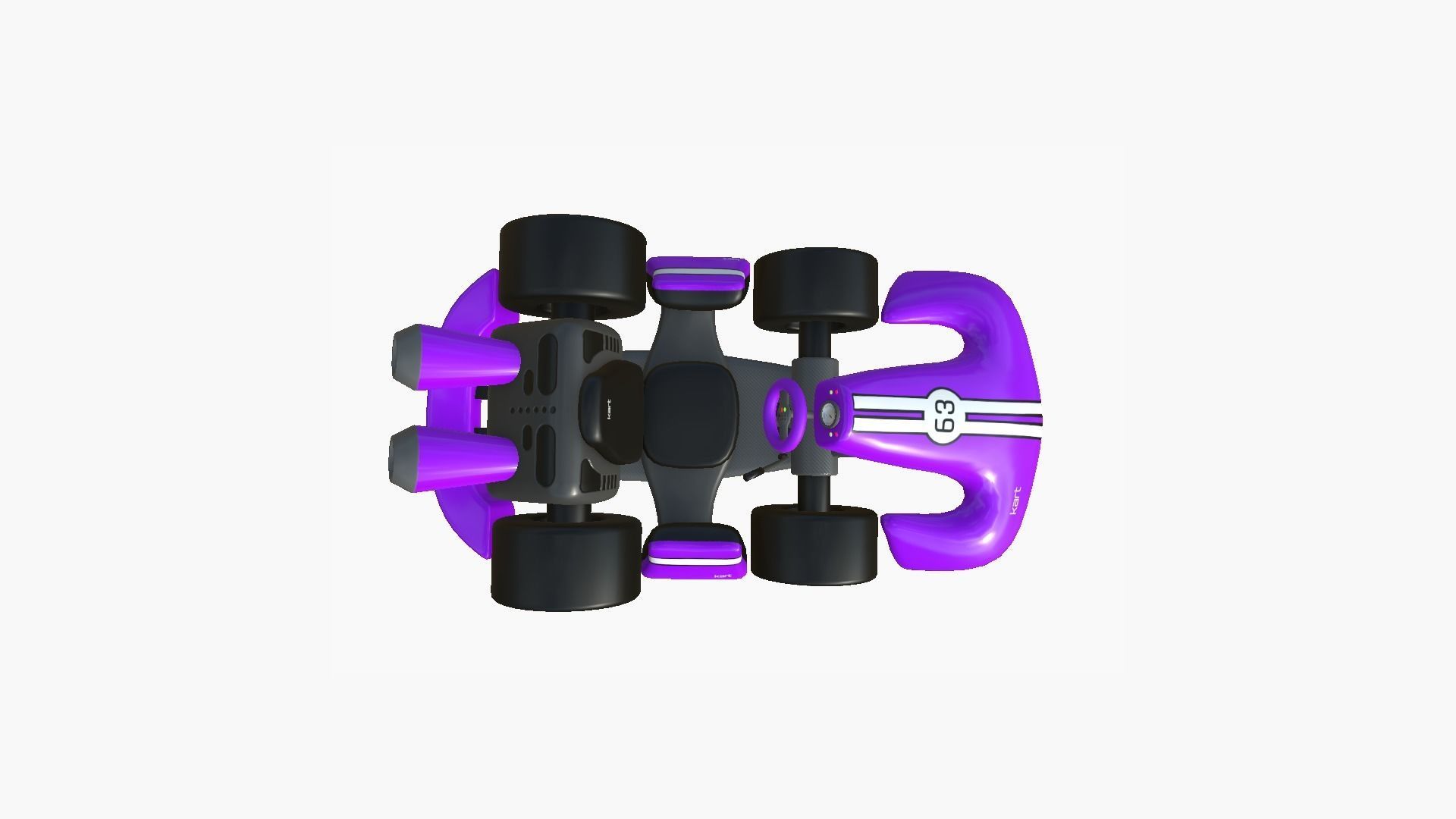 10 Cartoon Karts Purple Collection - Vehicle Racing Design _38