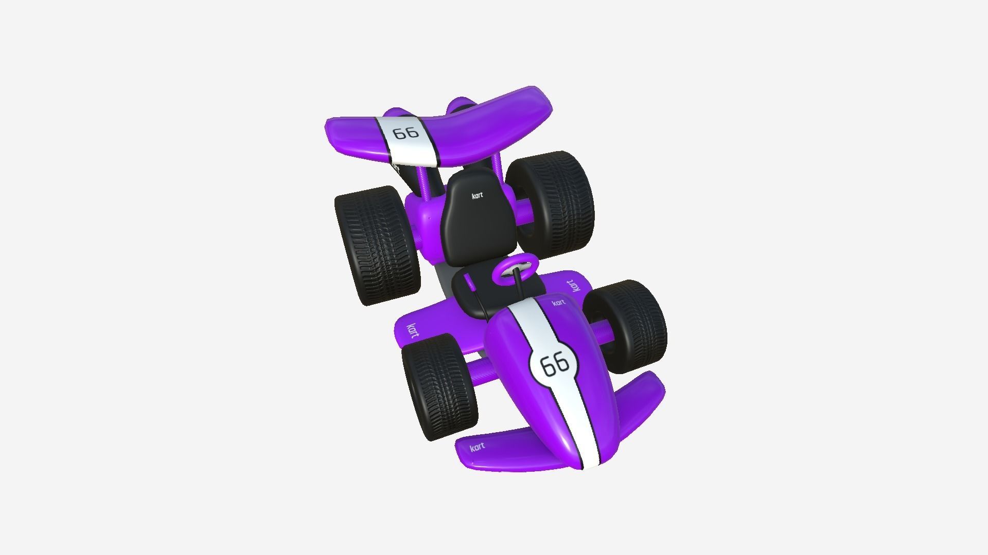 10 Cartoon Karts Purple Collection - Vehicle Racing Design _13