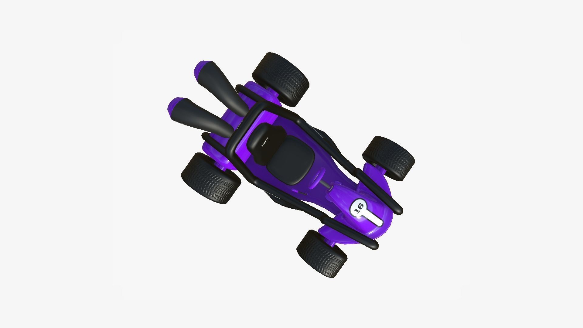10 Cartoon Karts Purple Collection - Vehicle Racing Design _63