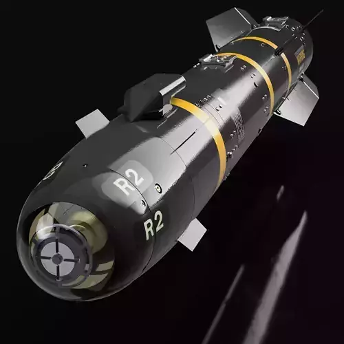 AGM-114 Hellfire Missile - Extreme Detail - 3D Print Ready