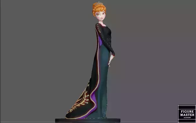  ANNA QUEEN MODEL REFINED DISNEY FROZEN2 ANIME CHARACTER