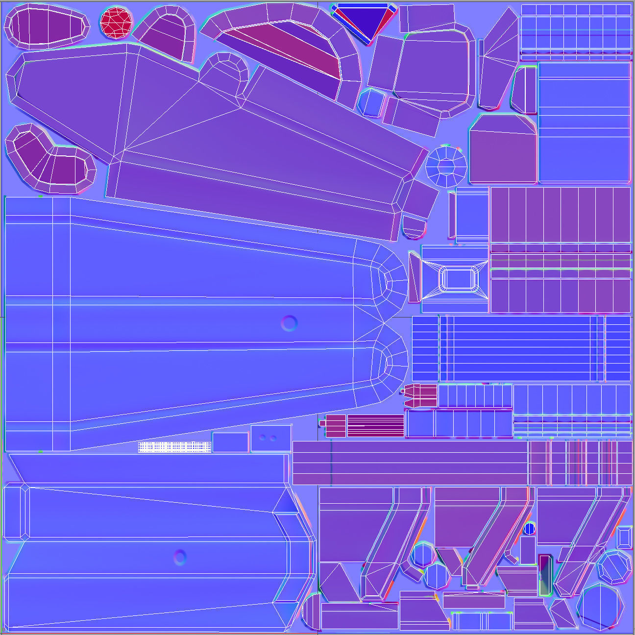 Onboard Manipulator Crane - low poly Low-poly 3D model_12
