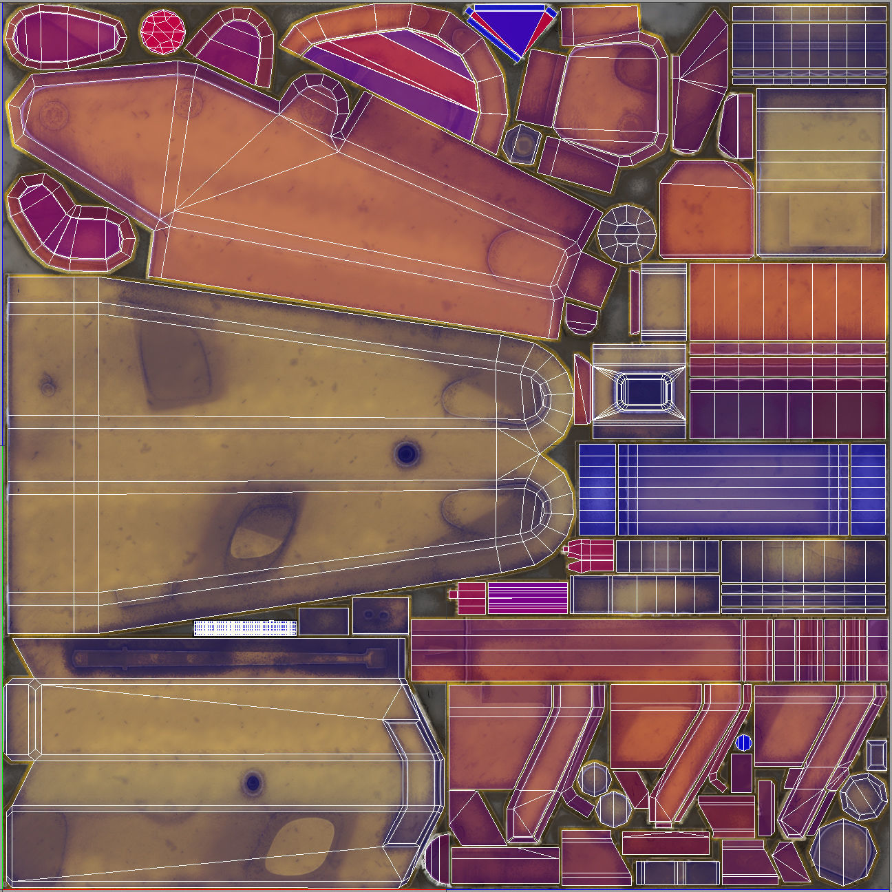 Onboard Manipulator Crane - low poly Low-poly 3D model_11