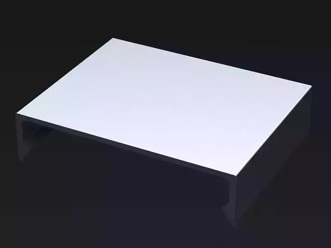 Aluminum Extruded Cover Cap  MOD AL-031cw Low-poly 3D model