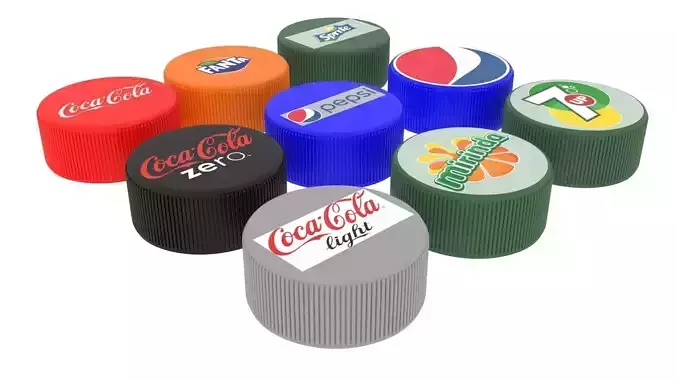 Plastic Bottle Caps Set