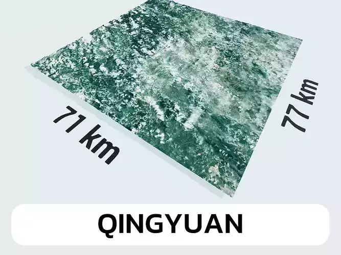 Qingyuan China City Landscape 3D Model