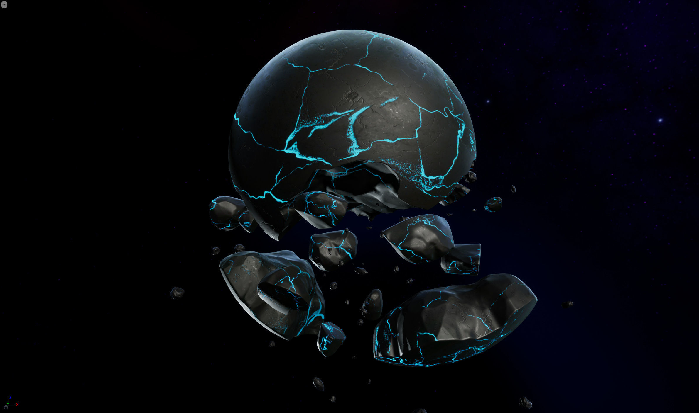 Sci-Fi Planets Pack vol 2 Low-poly 3D model_6