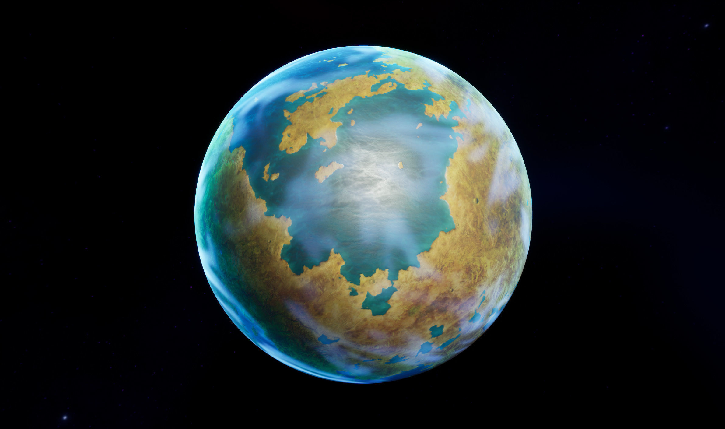Sci-Fi Planets Pack vol 2 Low-poly 3D model_34