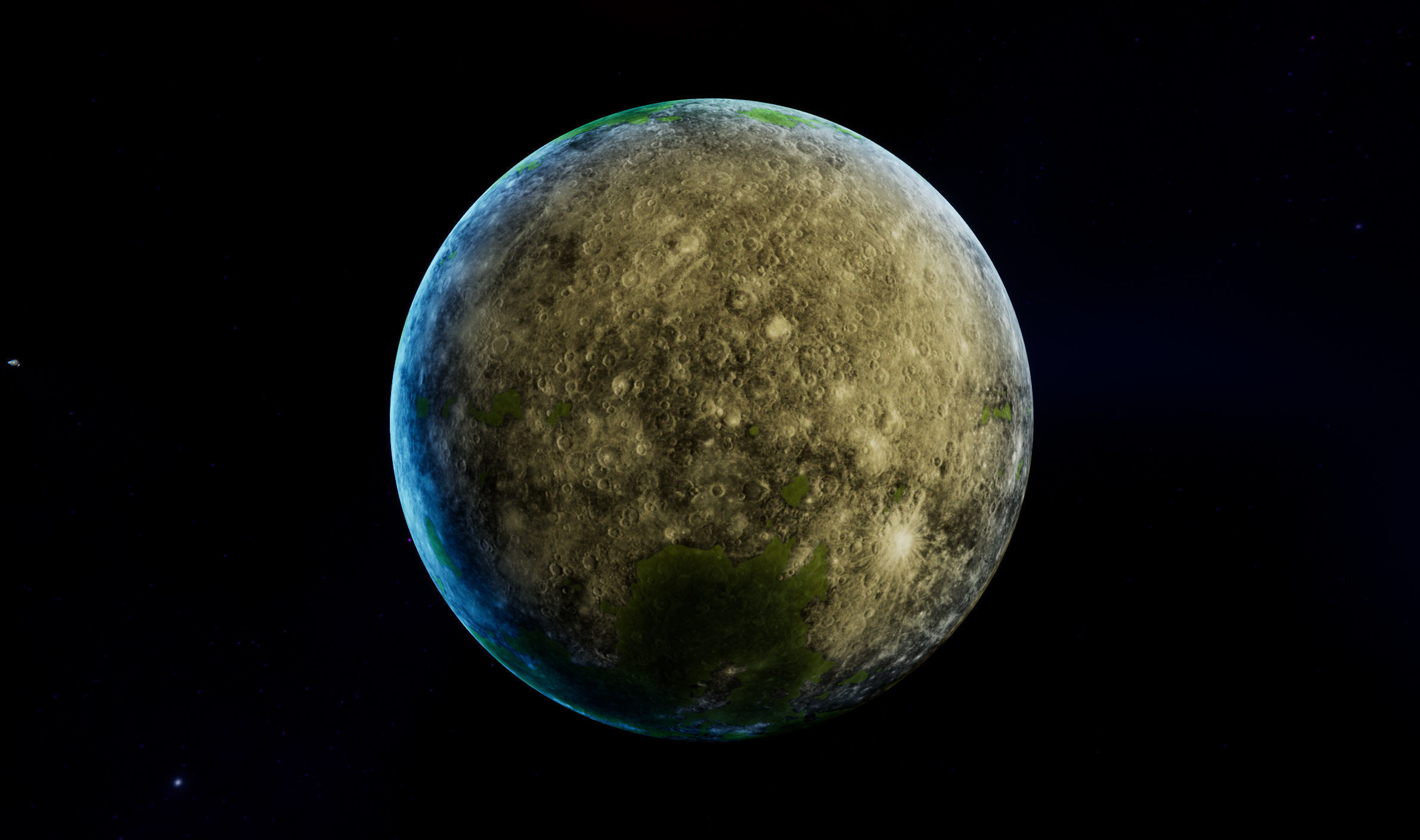 Sci-Fi Planets Pack vol 2 Low-poly 3D model_10