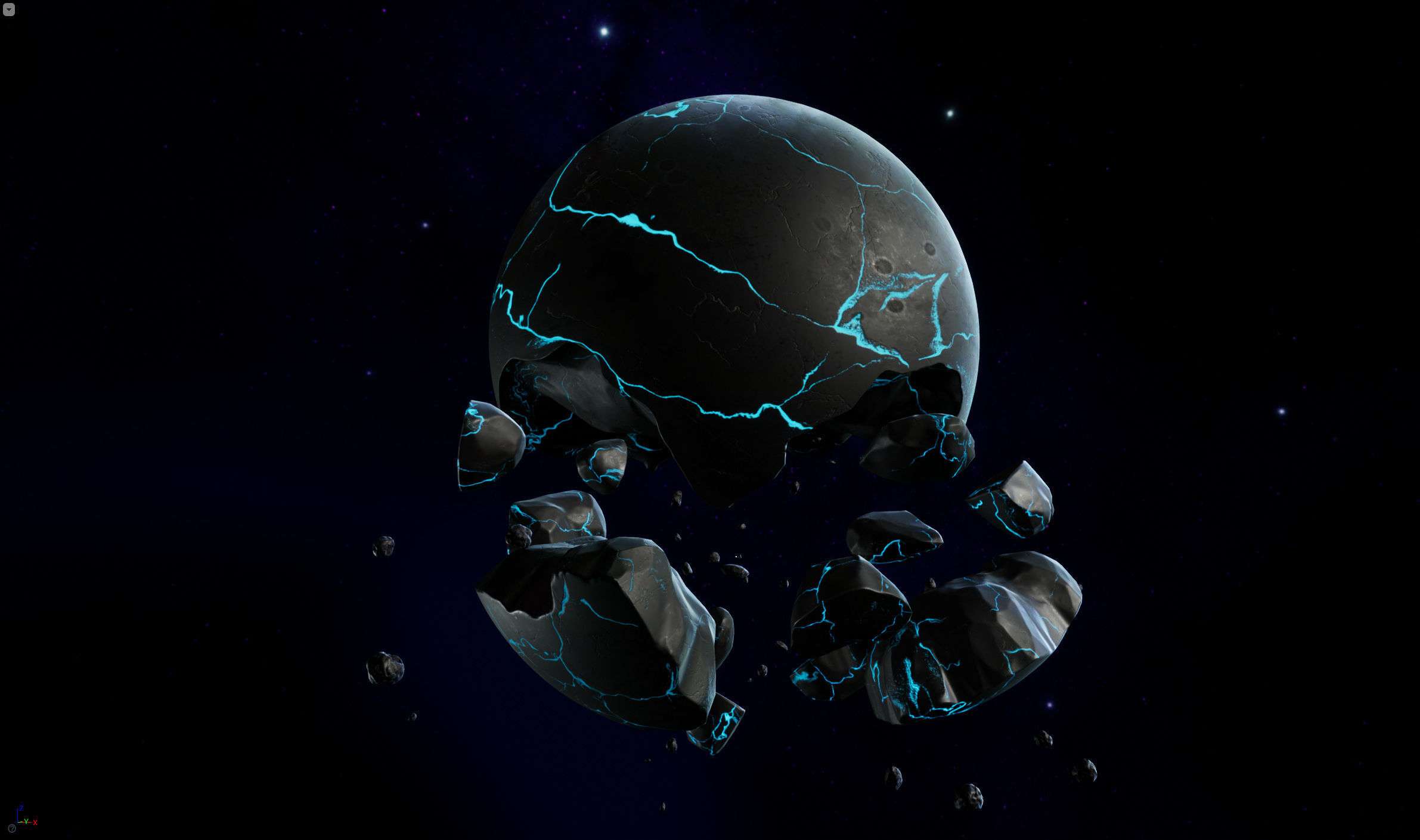 Sci-Fi Planets Pack vol 2 Low-poly 3D model_7