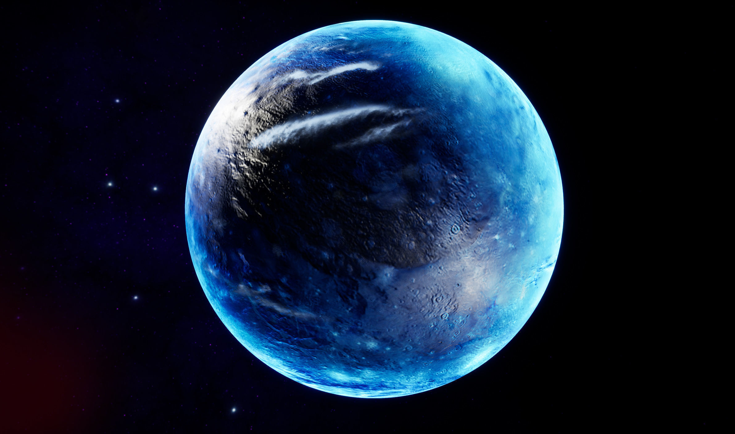 Sci-Fi Planets Pack vol 2 Low-poly 3D model_18