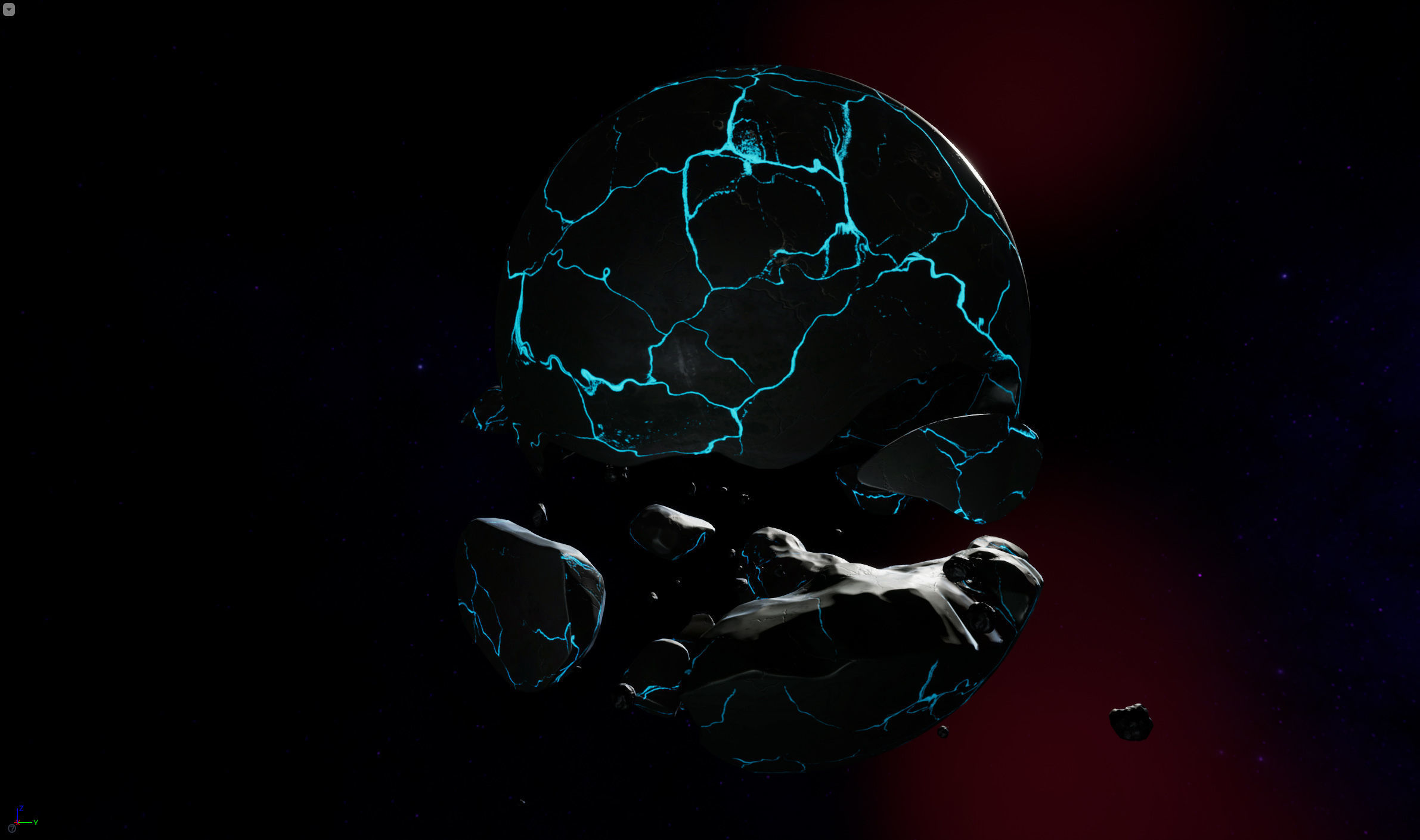 Sci-Fi Planets Pack vol 2 Low-poly 3D model_9