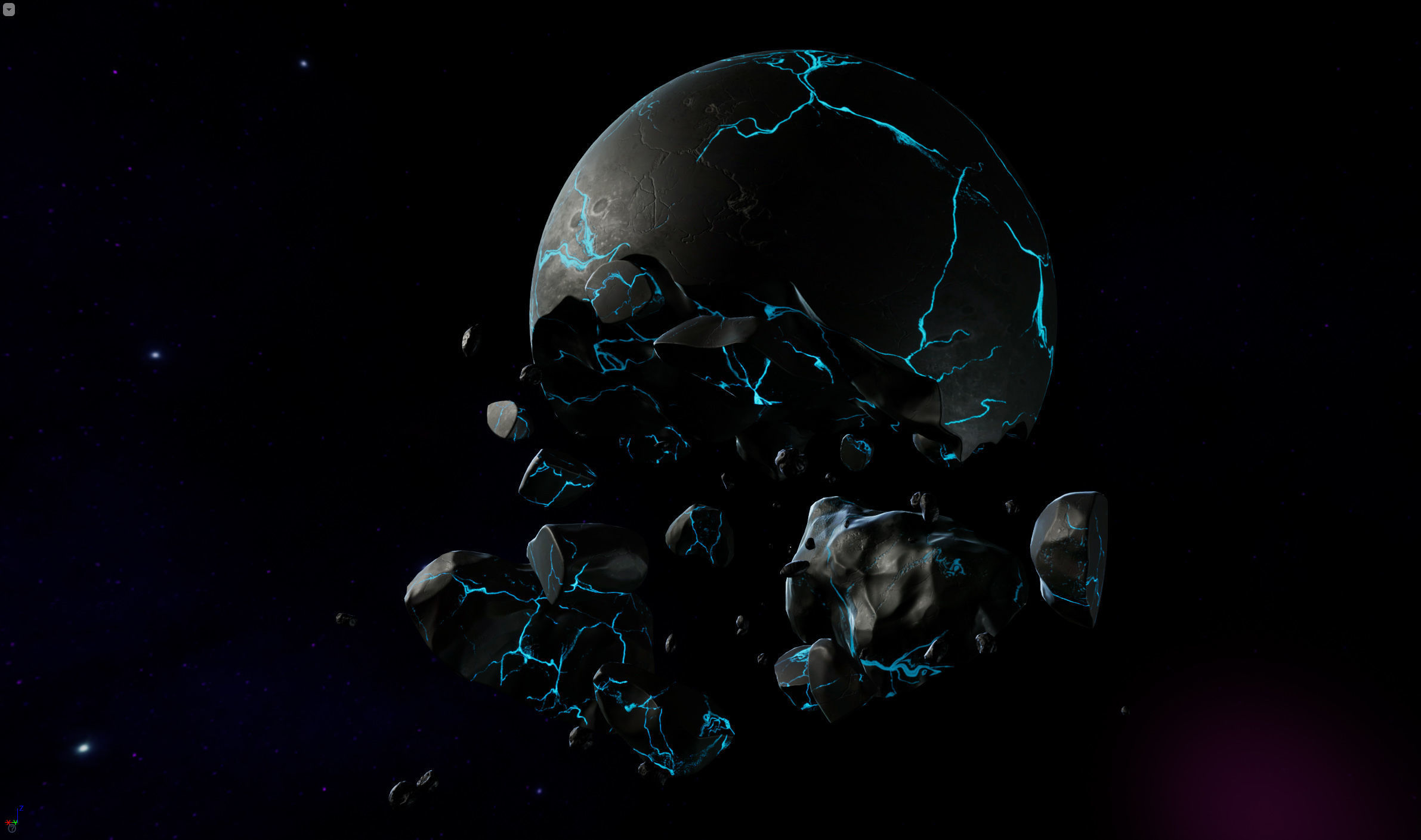 Sci-Fi Planets Pack vol 2 Low-poly 3D model_8